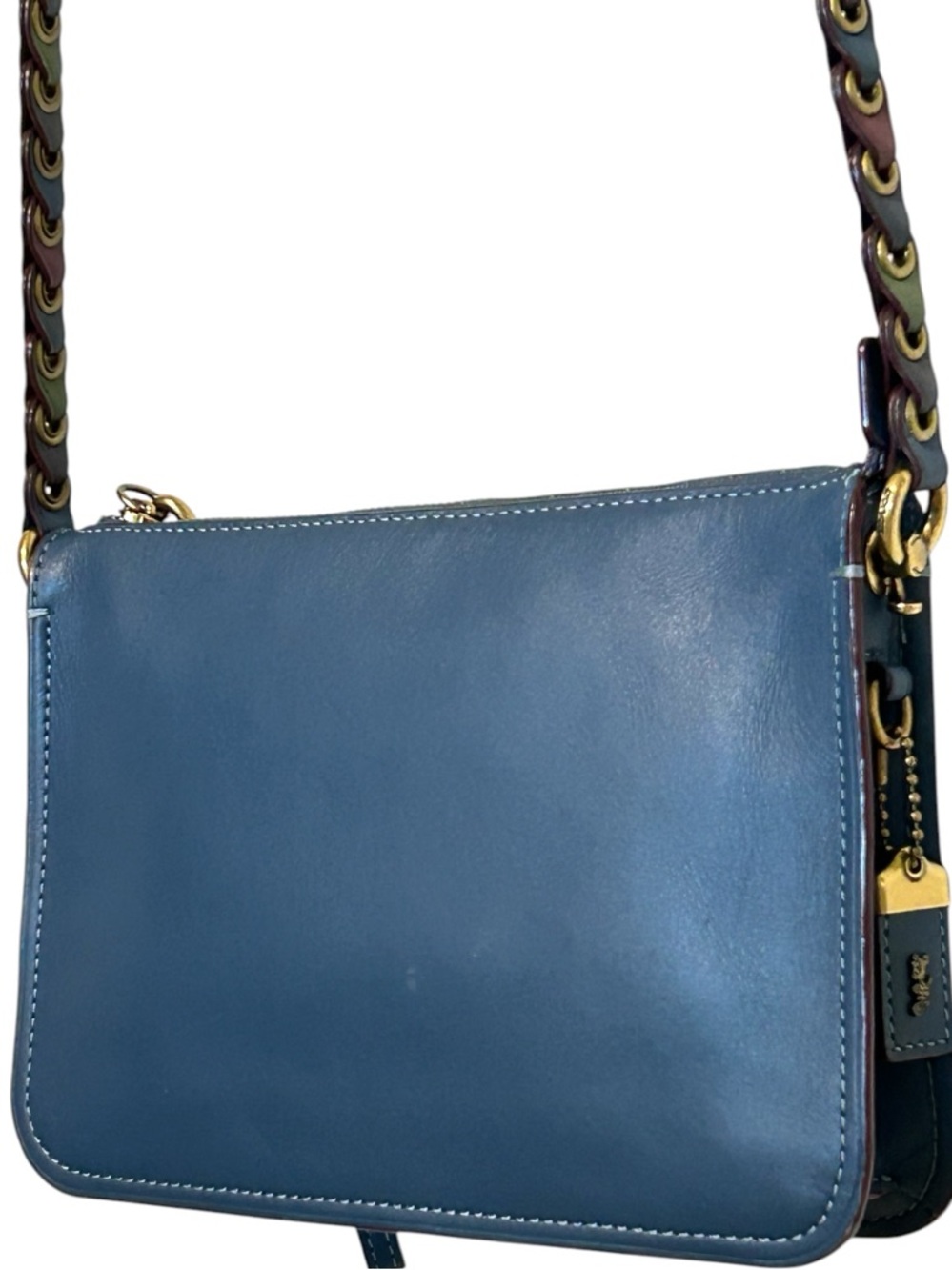 COACH 1941 Grommet Links Glovetanned Leather Soho Crossbody/Wristlet/Clutch - Picture 4 of 15